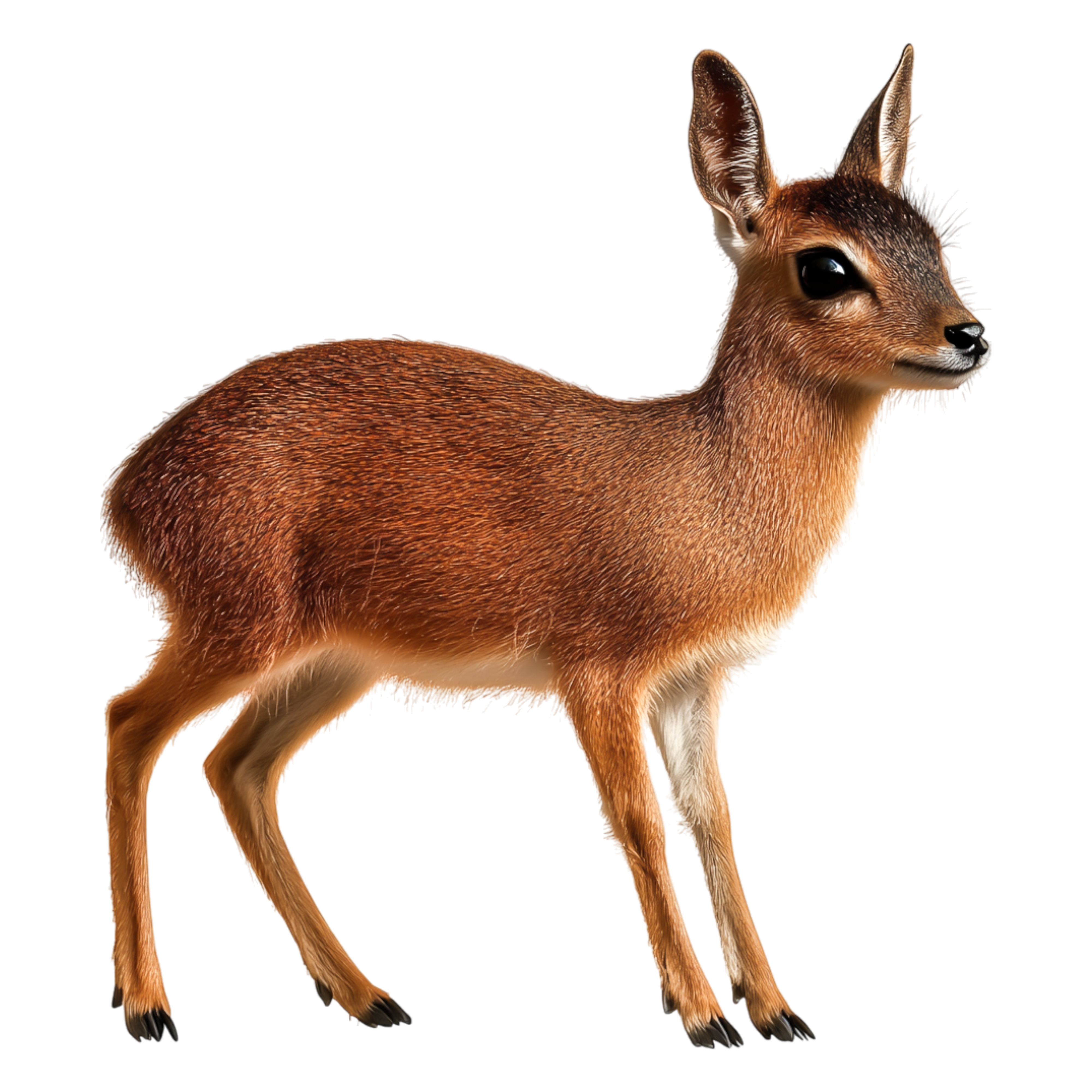 Little fawn side profile in 3D